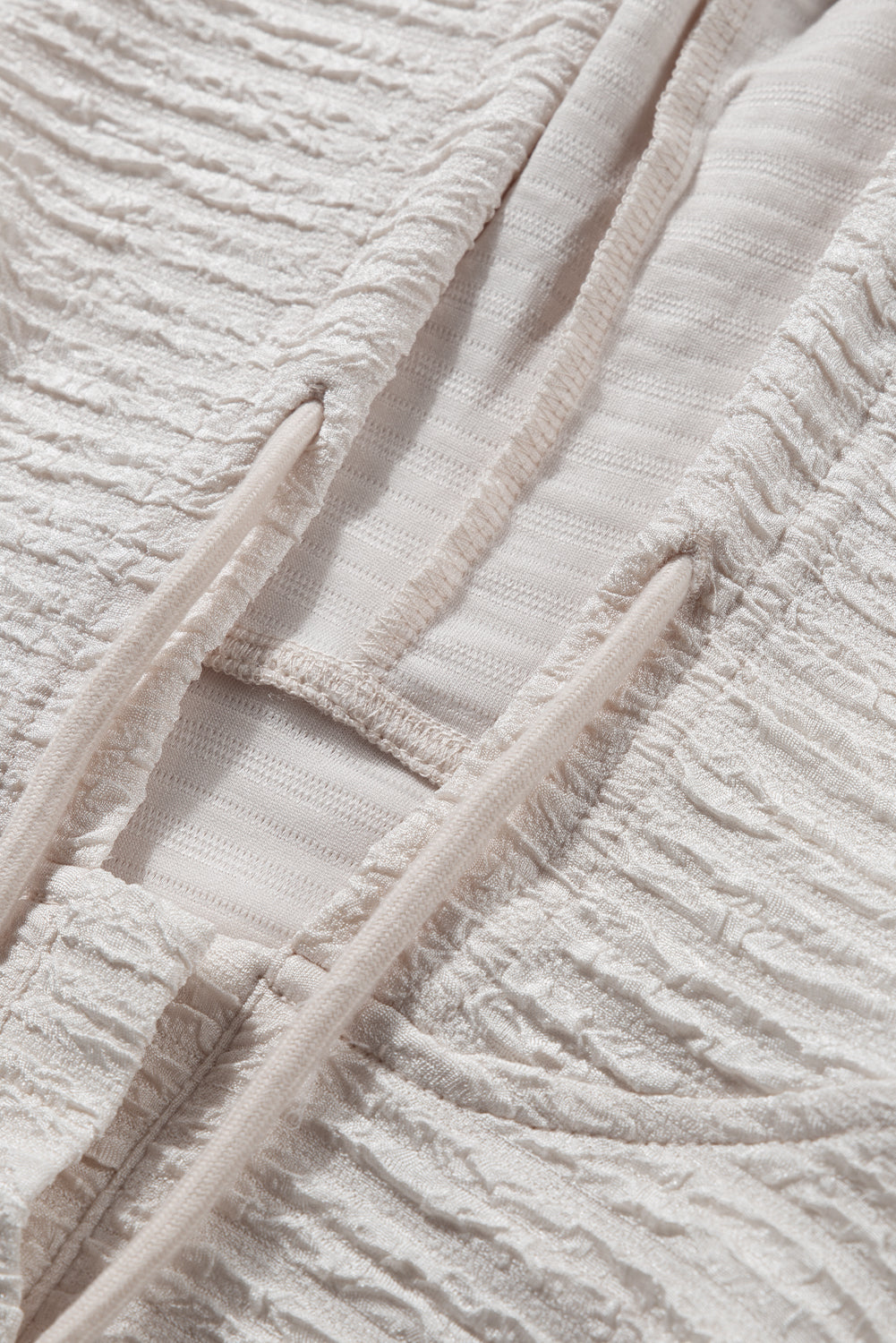 Madison Textured Drawstring Henley Hoodie - Threaded Pear