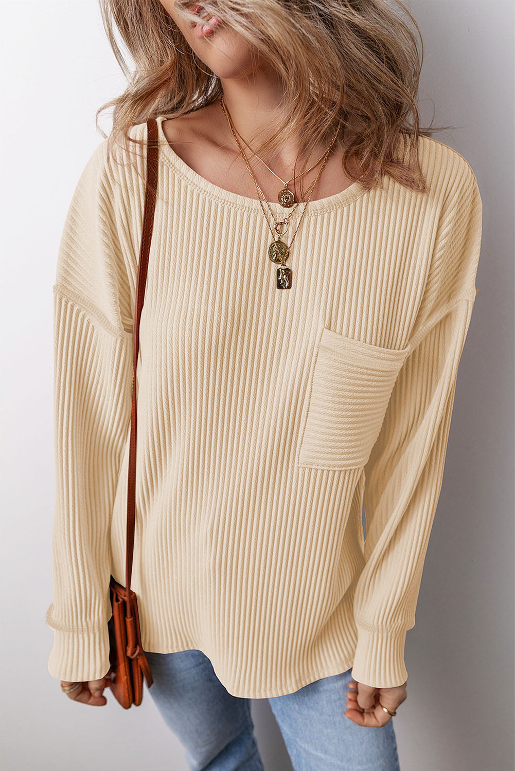 Kennedy Corded Long Sleeve - Threaded Pear
