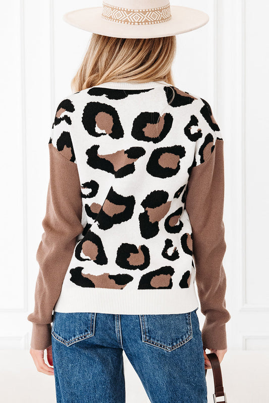 Jocelyn Block Patchwork Sleeve Sweater