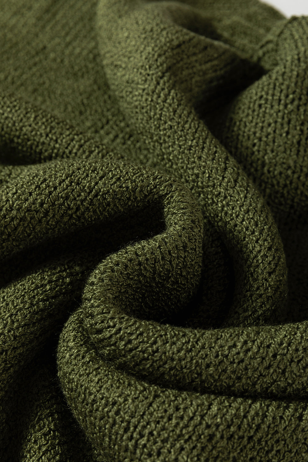 Amelia Drop Shoulder Slouchy Sweater - Threaded Pear