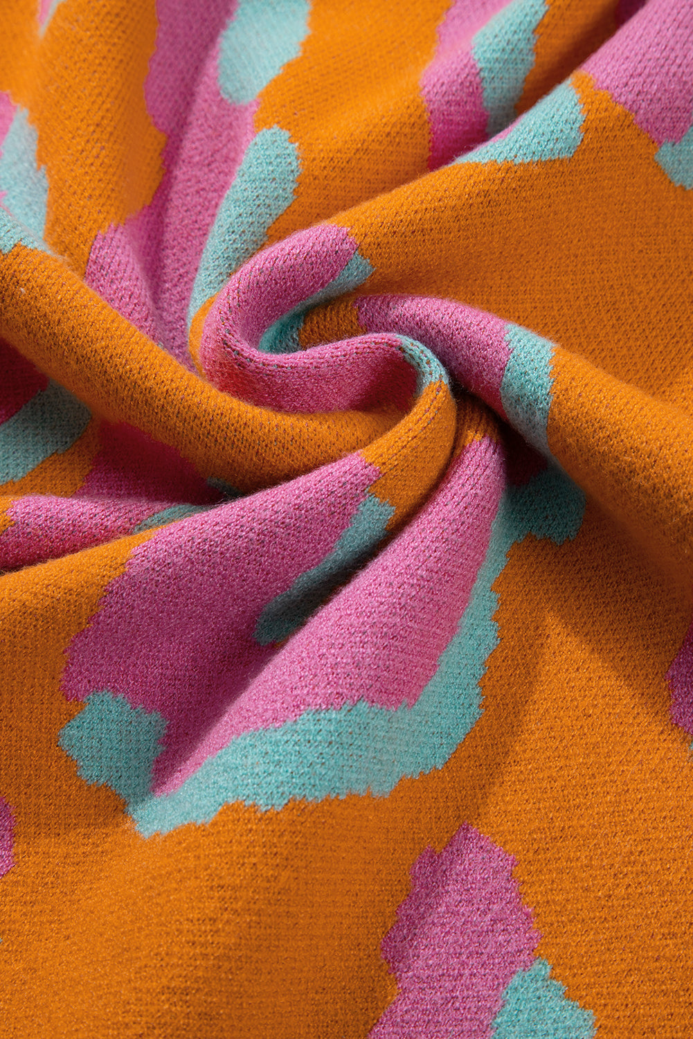 Sophia Colorblock Ribbed Edge Sweater - Threaded Pear