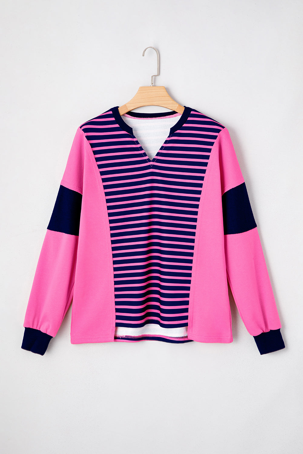 Haven Stripe Loose Fit Long Sleeve Top - Threaded Pear