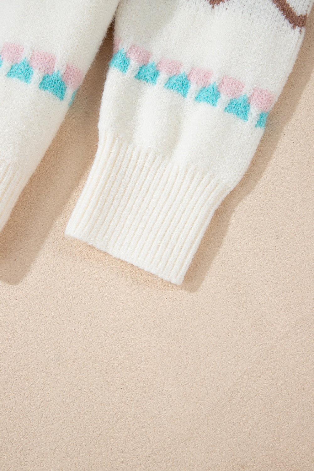 Sofia Trim Drop Shoulder Sweater - Threaded Pear