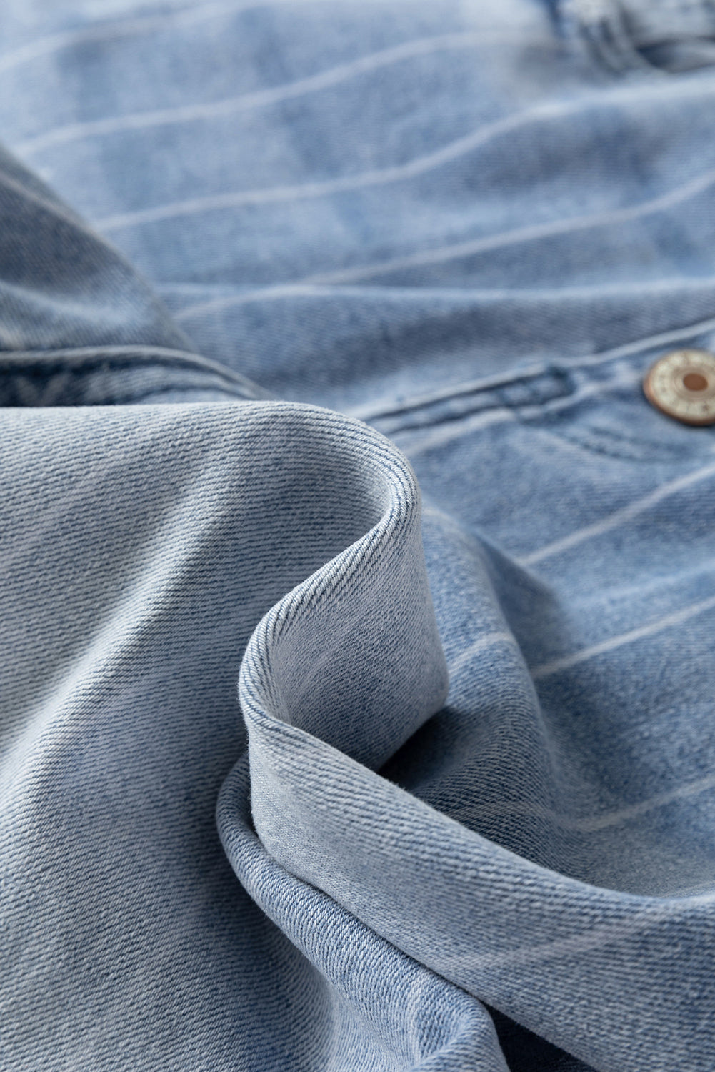 Sofia Pinstripe Wide Leg Jeans - Threaded Pear