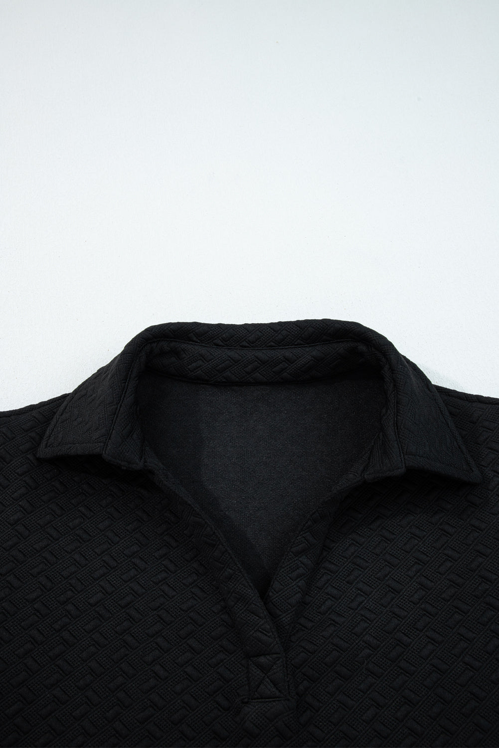 Keziah Patchwork Polo Collar Pullover