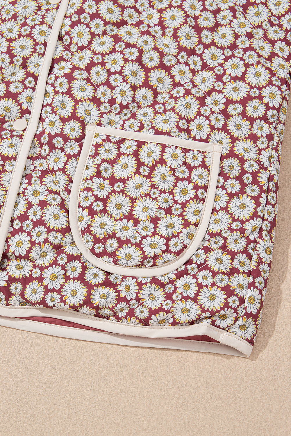 Avery Contrast Edge Stand Jacket - Threaded Pear