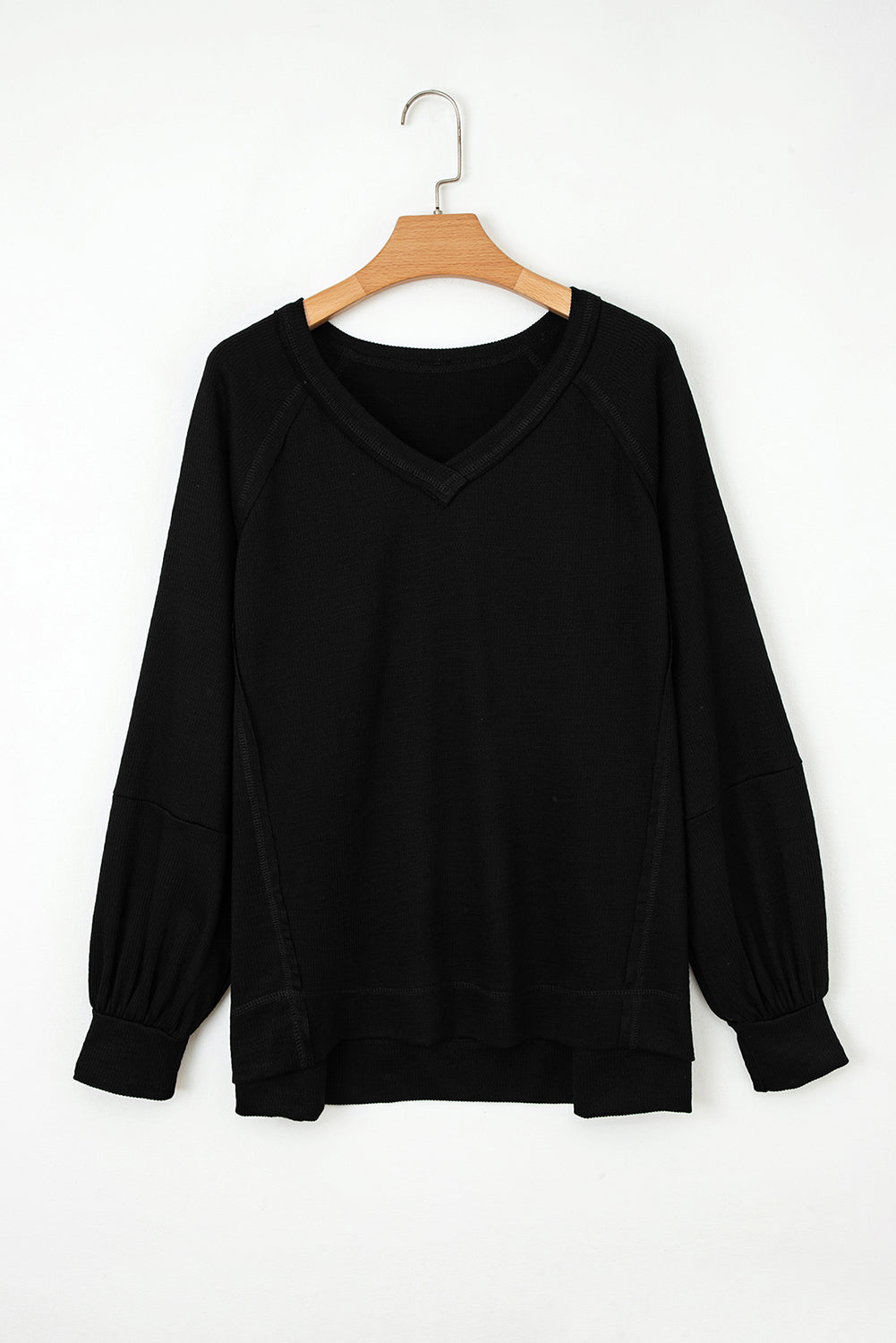 Sophia Textured Knit Pullover Top - Threaded Pear