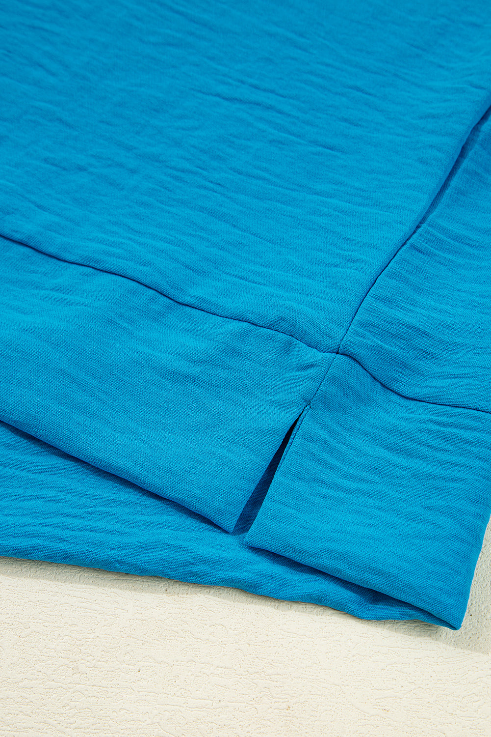 Clara V Neckline Crinkled Blouse - Threaded Pear