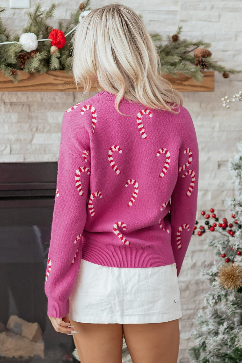 Ella Holiday Drop Shoulder Sweater