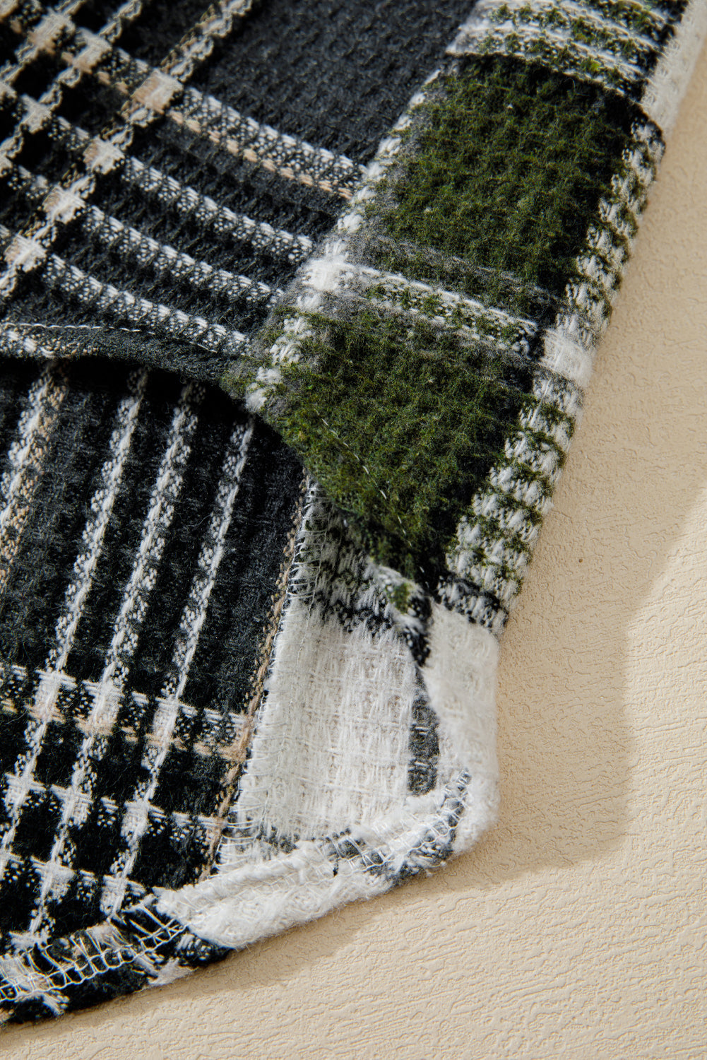 Scarlett Print Textured Knit Shacket