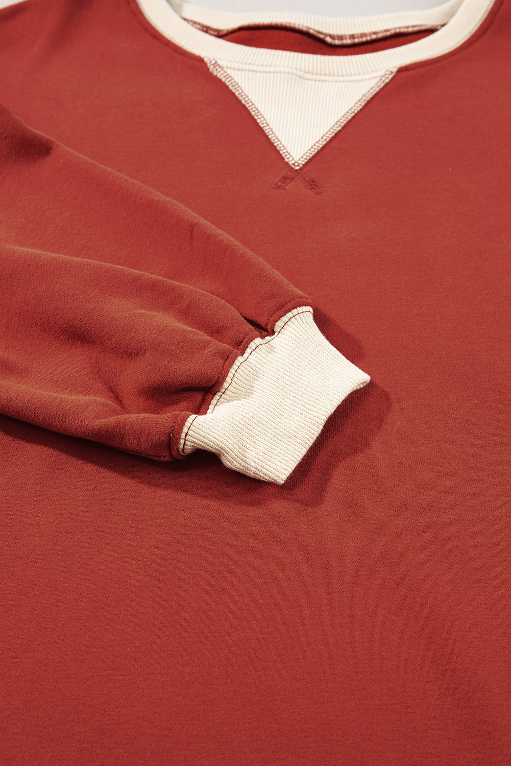 Abigail Drop Shoulder Oversized Sweatshirt - Threaded Pear