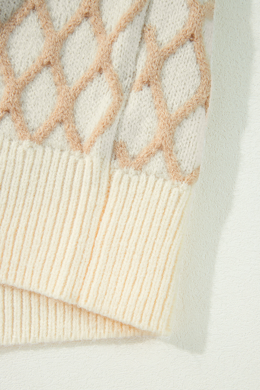 Ella Drop Shoulder Loose Sweater - Threaded Pear