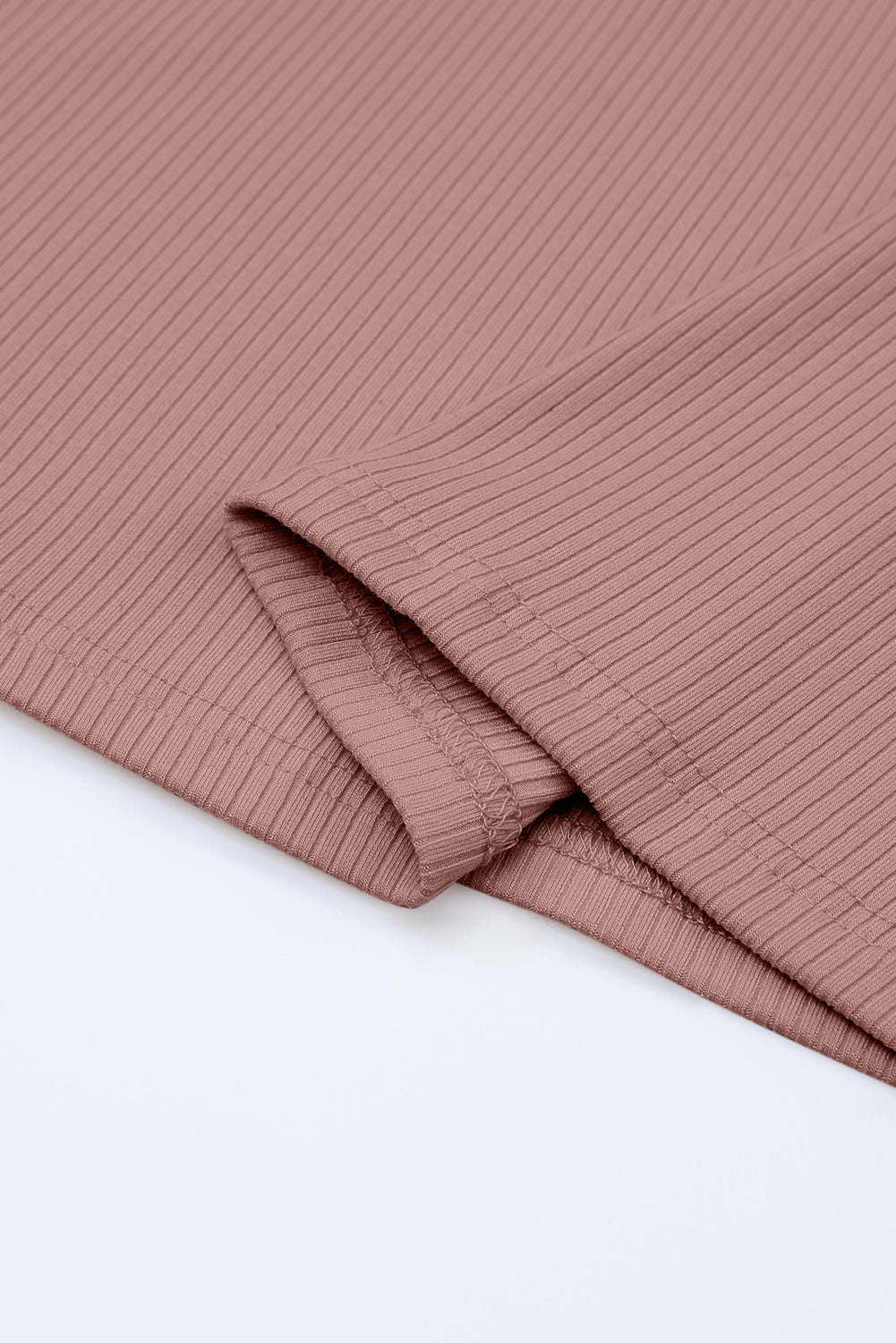 Elizabeth Crewneck Ribbed top Long Sleeve Top - Threaded Pear