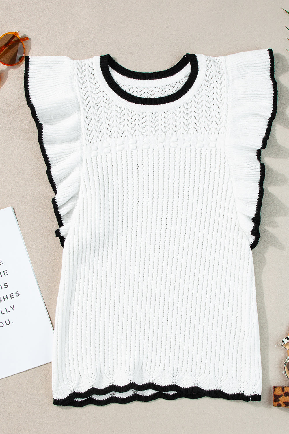 Alaya Crochet Tank Top - Threaded Pear