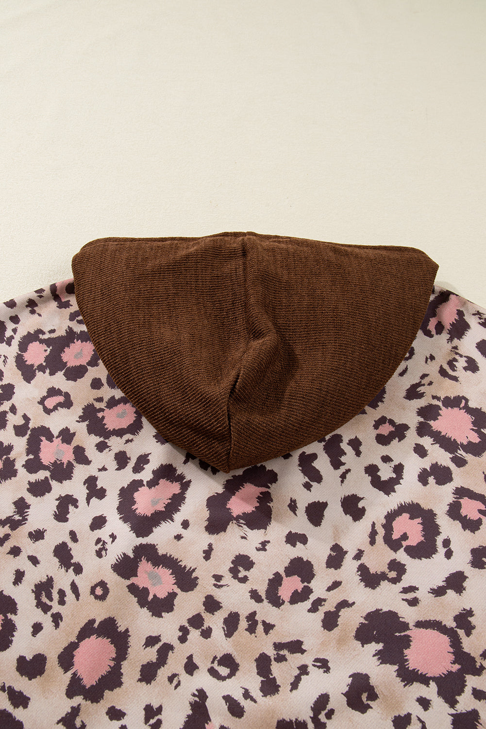 Scarlett Print Knit Patchwork Hoodie - Threaded Pear