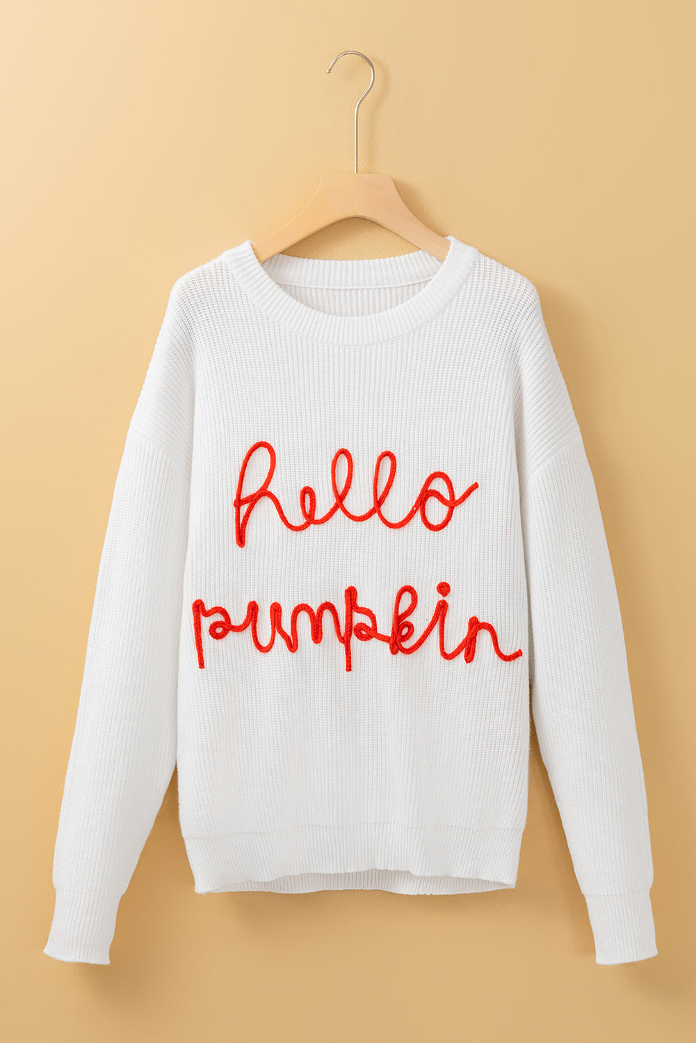 Hello Pumpkin Graphic Sweater - Threaded Pear