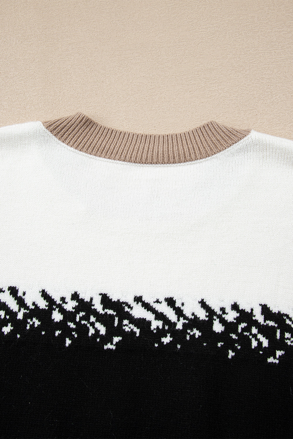 Sophia Pattern Drop Shoulder Sweater