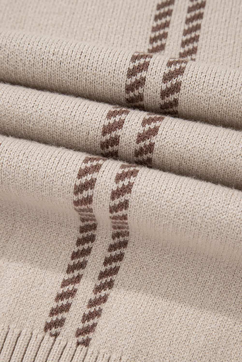 Madison Knitted Drop Shoulder Sweater - Threaded Pear