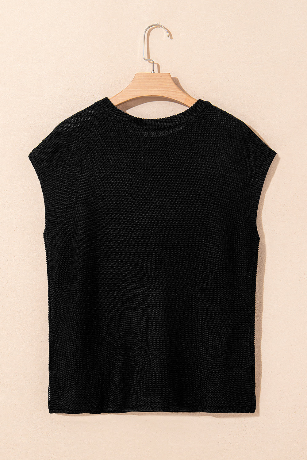Jemma Sweater Tee with Side Slits - Threaded Pear