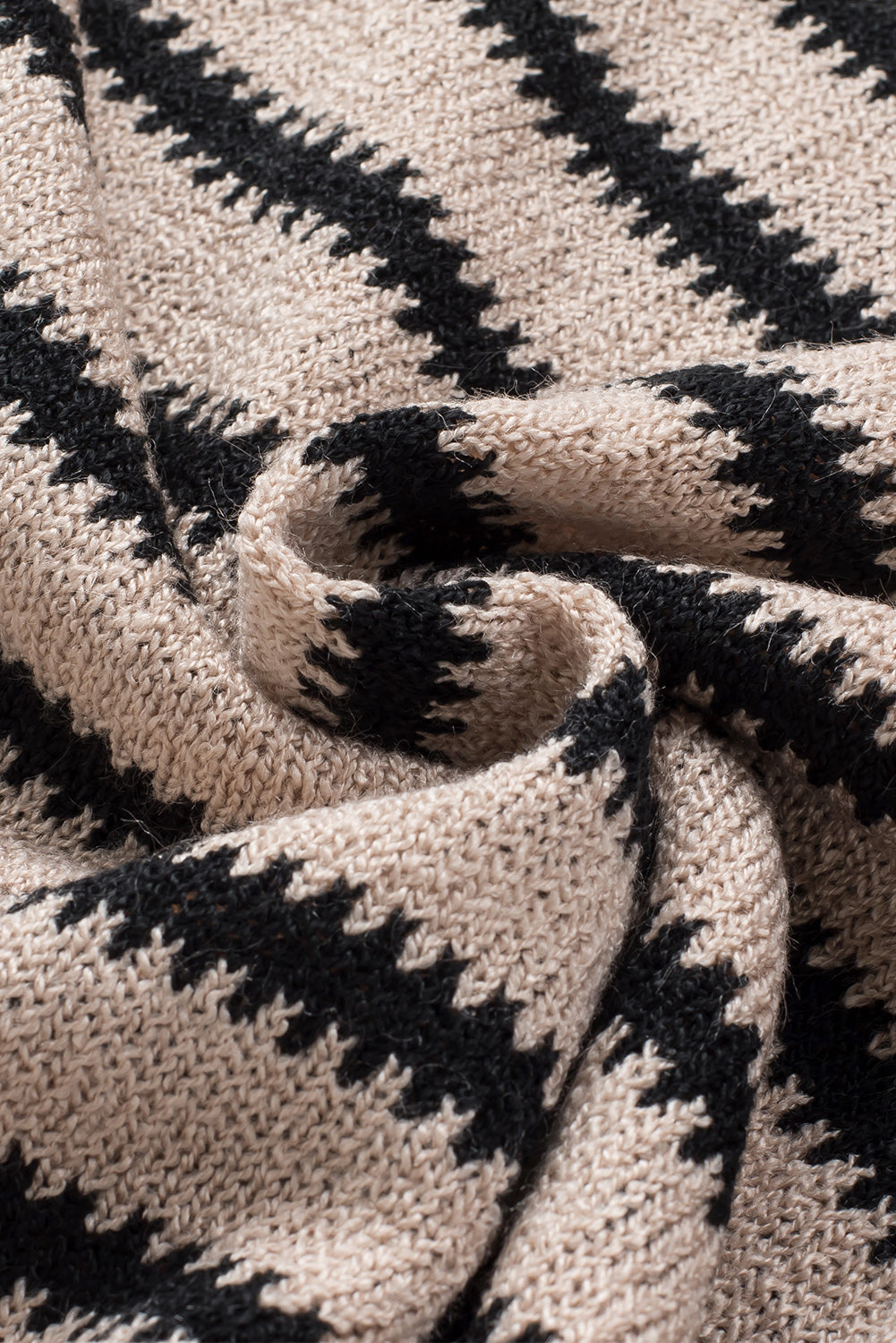 Abigail Shoulder Loose Sleeve Sweater - Threaded Pear