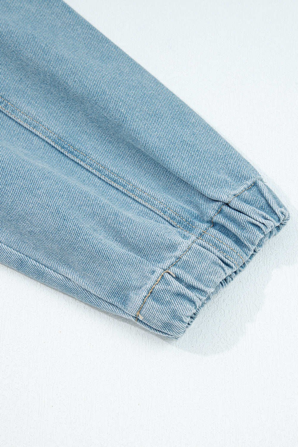 Abigail Collared Zip Up Jacket - Threaded Pear