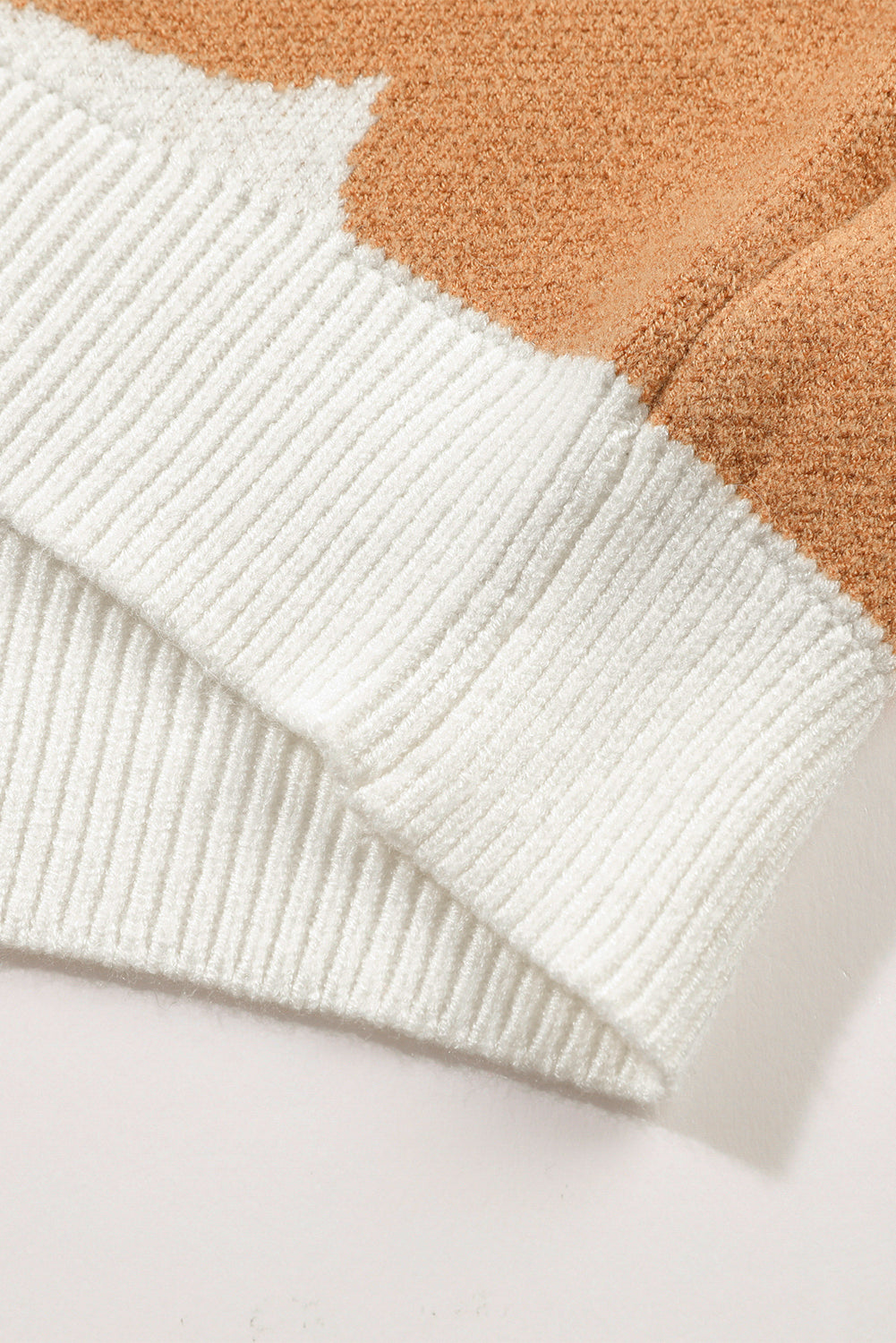 Abigail Pattern Drop Shoulder Sweater - Threaded Pear