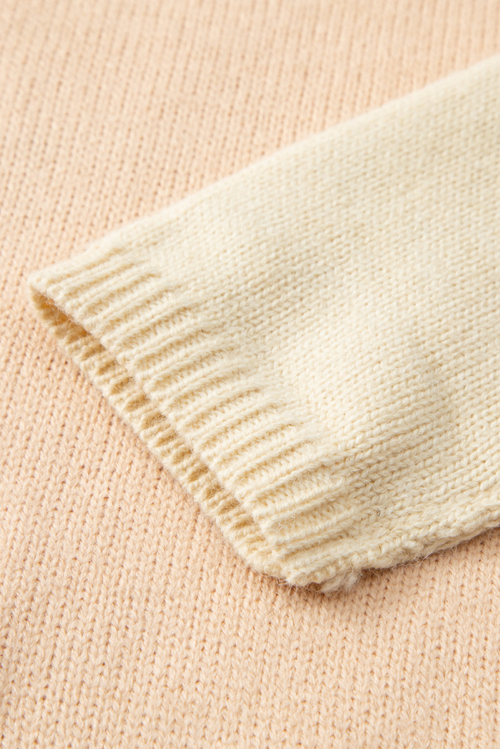 Mia Drop Shoulder Knit Sweater - Threaded Pear