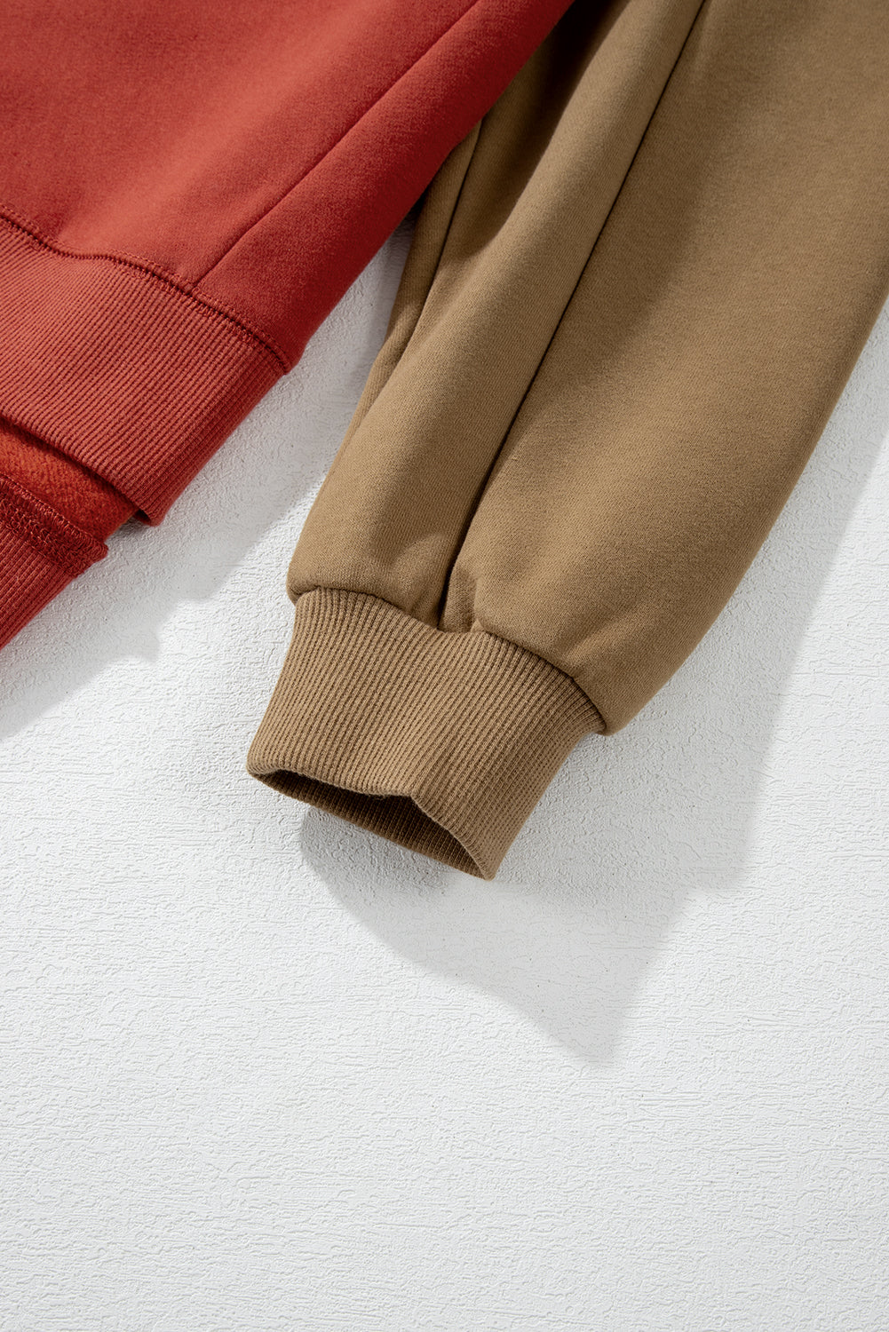 Ella Patchwork Drop Shoulder Pullover - Threaded Pear