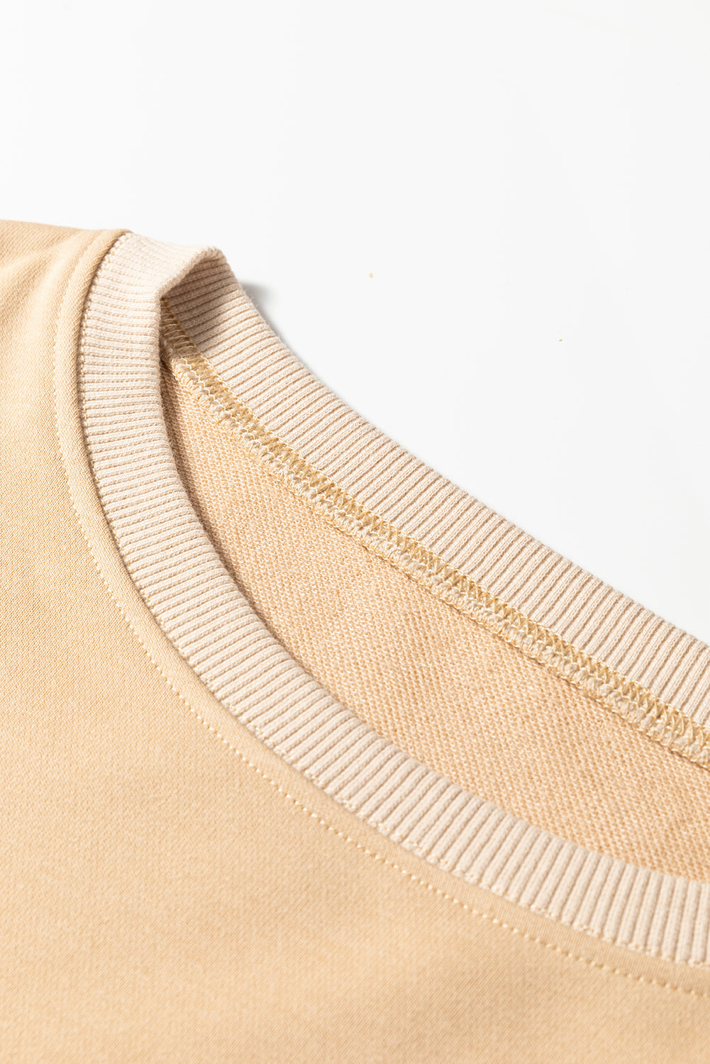 Khaki Exposed Seam Floral Mixed Patchwork Relaxed Plus Size Top - Threaded Pear