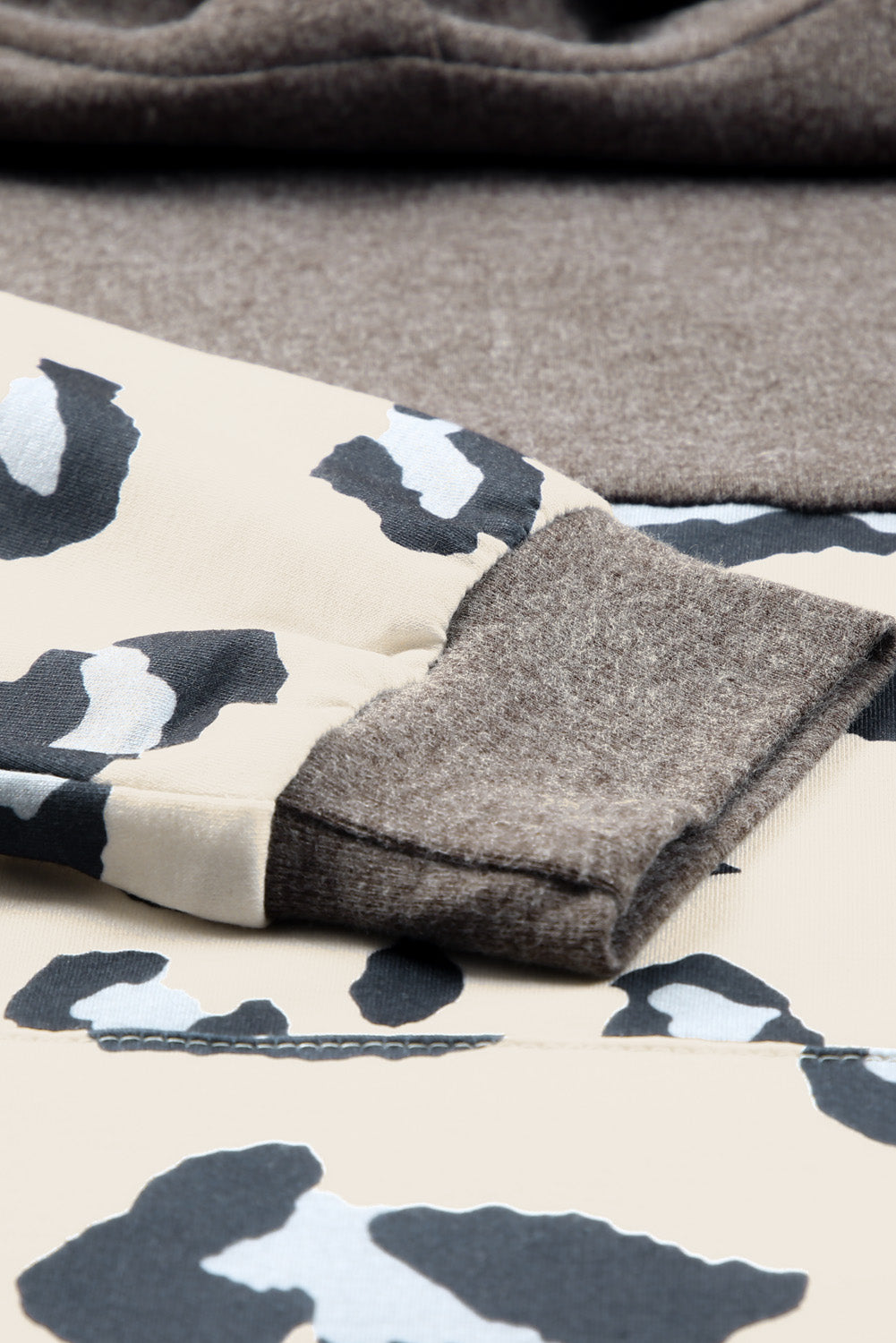 Avery Color Block Drawstring Hoodie - Threaded Pear