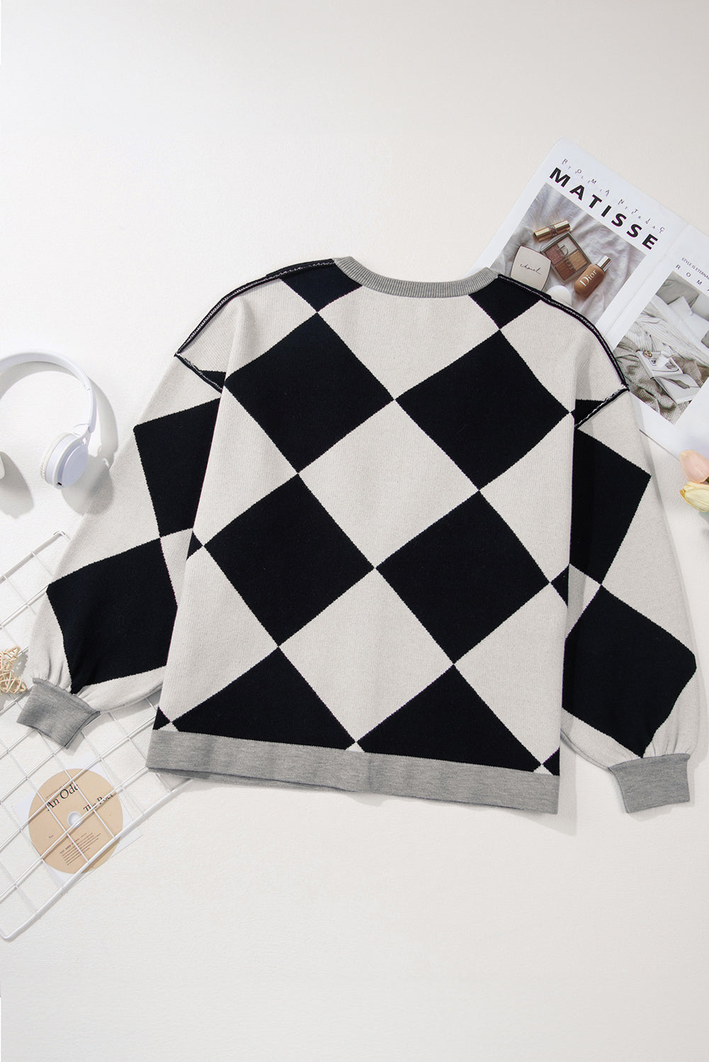 Sutton Buttoned Loose Cardigan - Threaded Pear