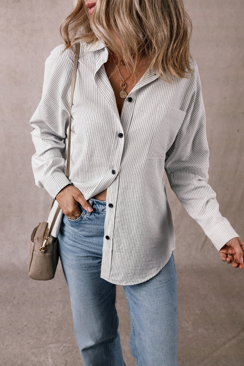 Zazita Tab Sleeve Long Shirt