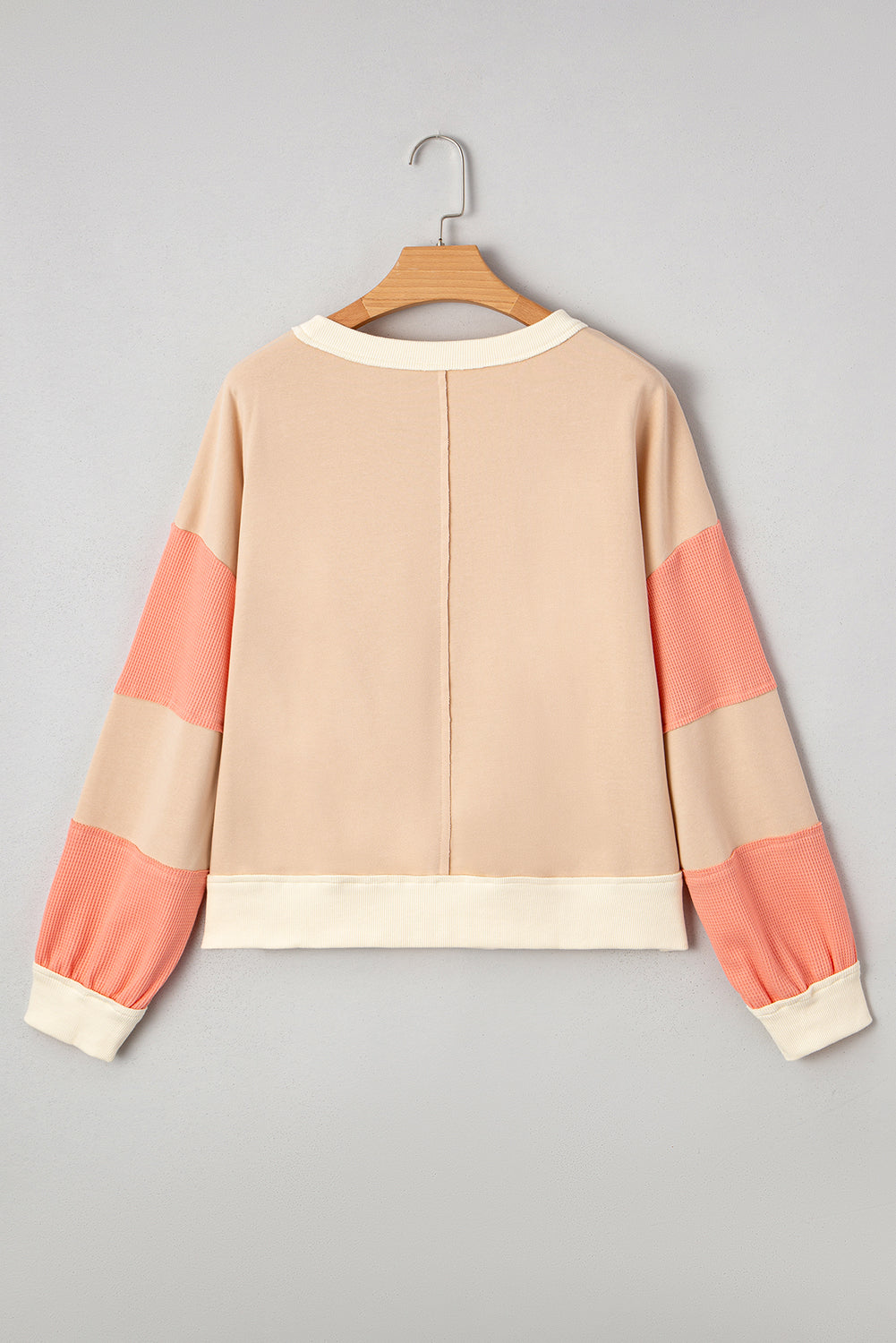 Jolene Block Textured Patchwork Pullover