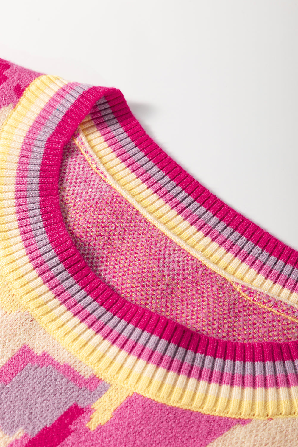 Aria Colorblock Balloon Sleeve Sweater - Threaded Pear