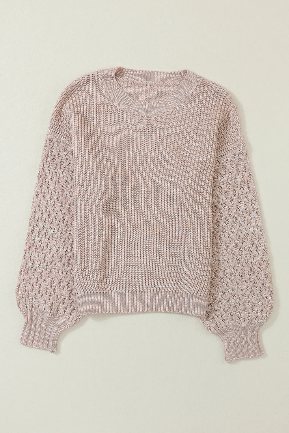 Scarlett Sleeve Drop Shoulder Sweater - Threaded Pear