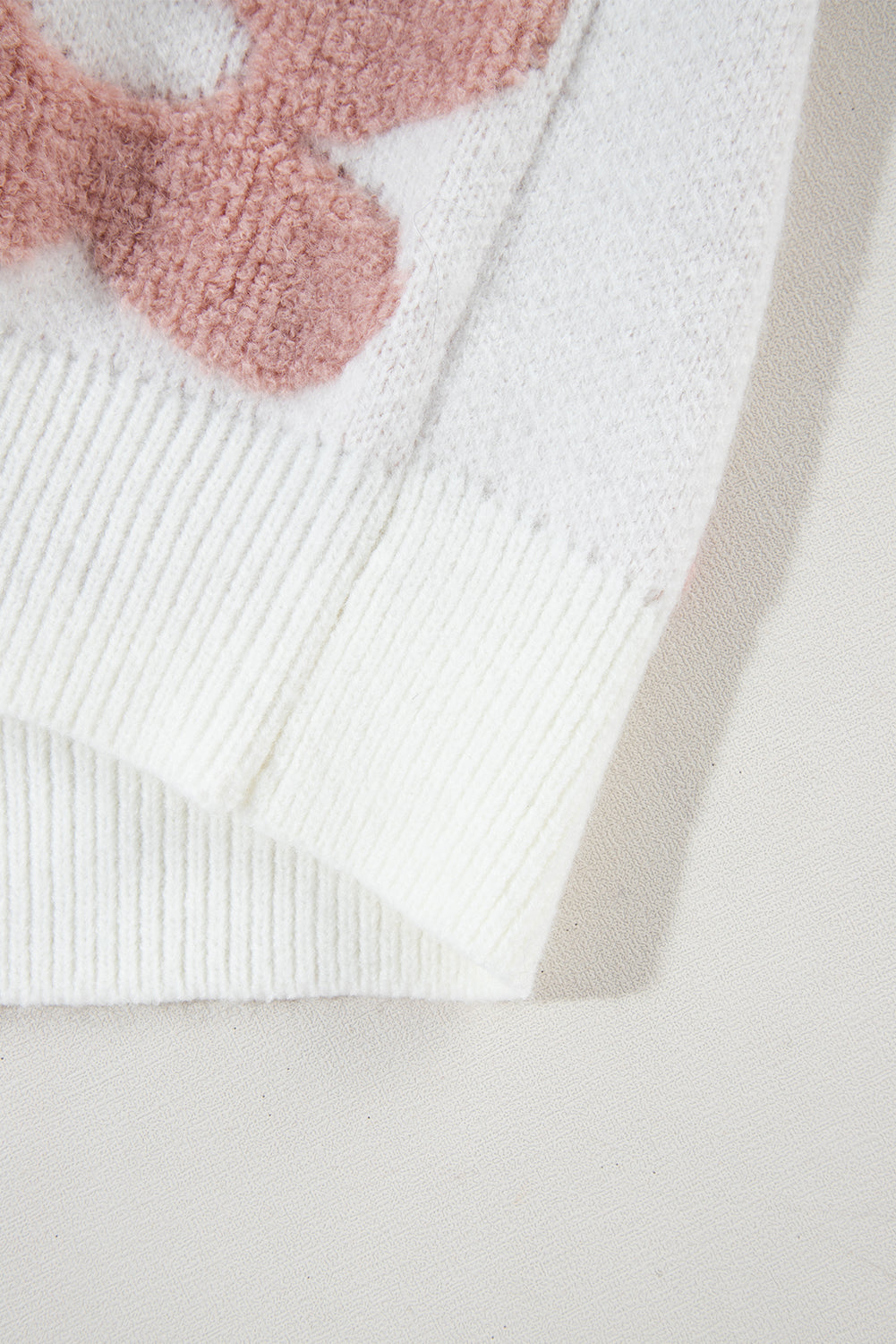 Aria Drop Shoulder Loose Sweater - Threaded Pear