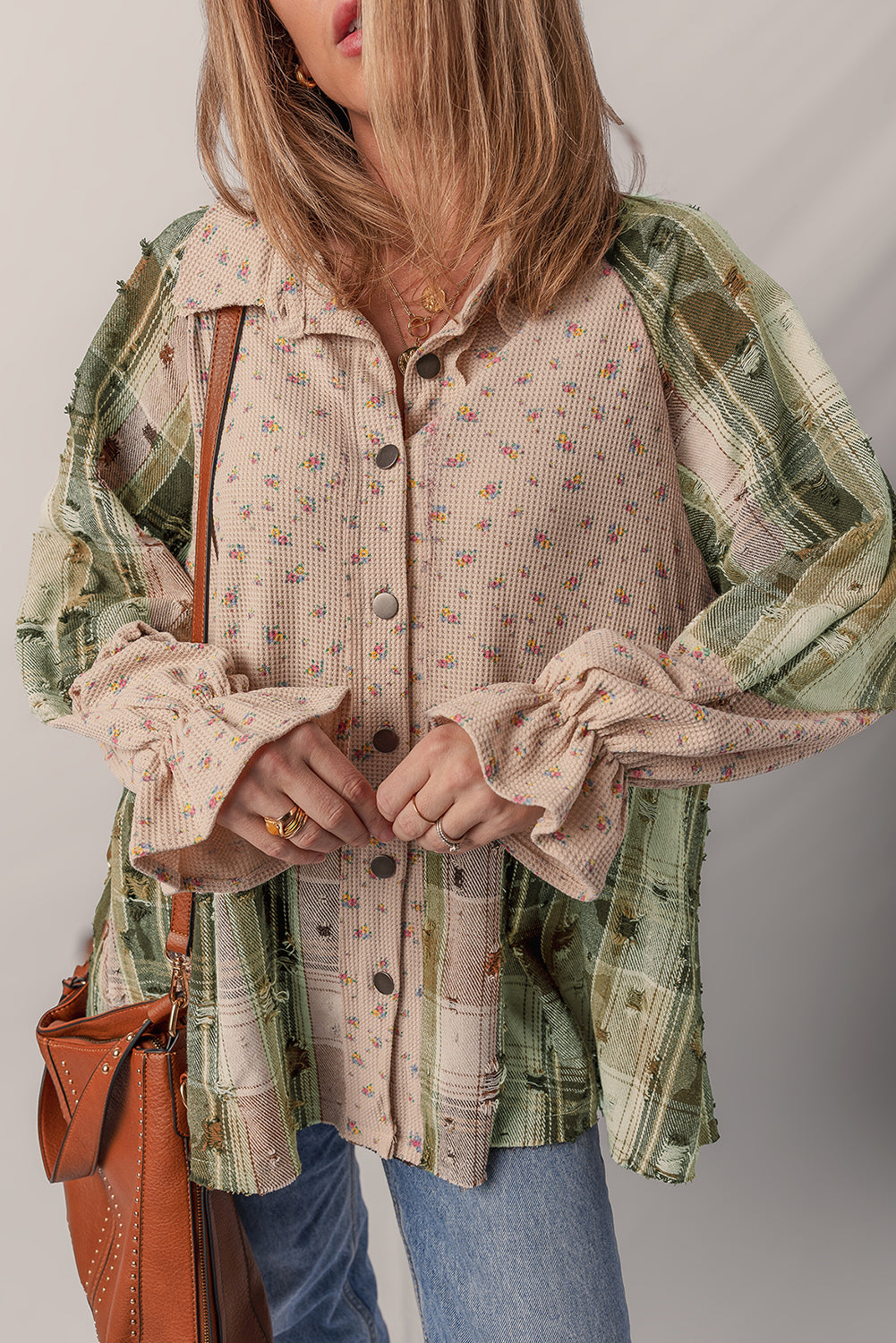 Emma Sleeve Waffle Knit Shacket