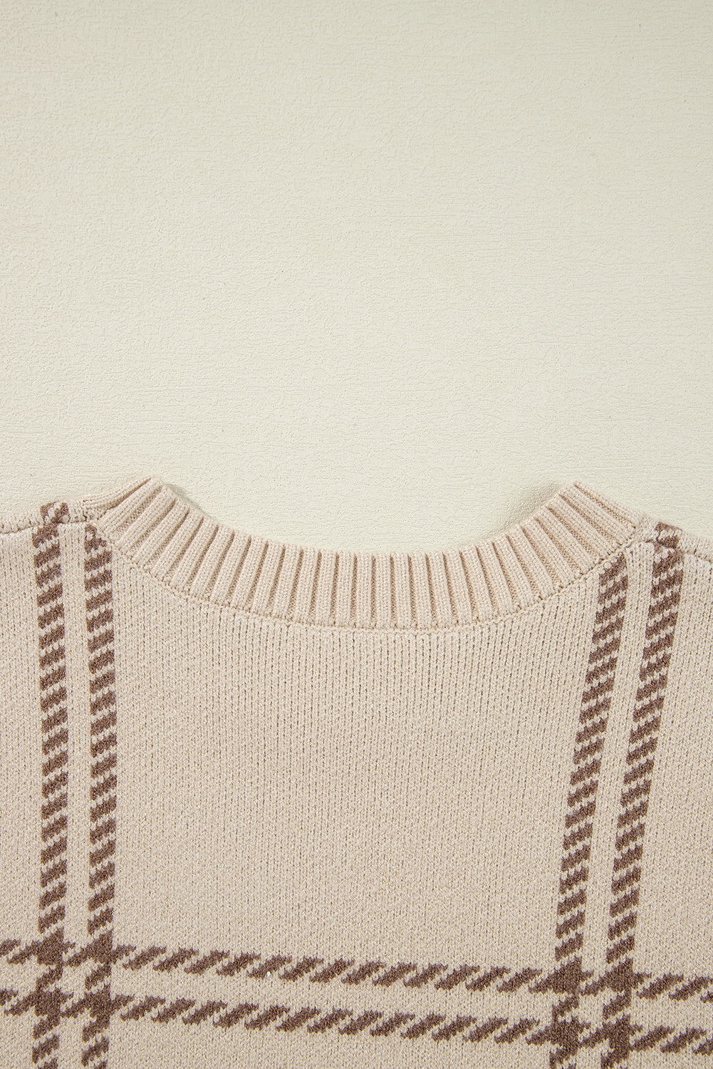 Madison Knitted Drop Shoulder Sweater - Threaded Pear