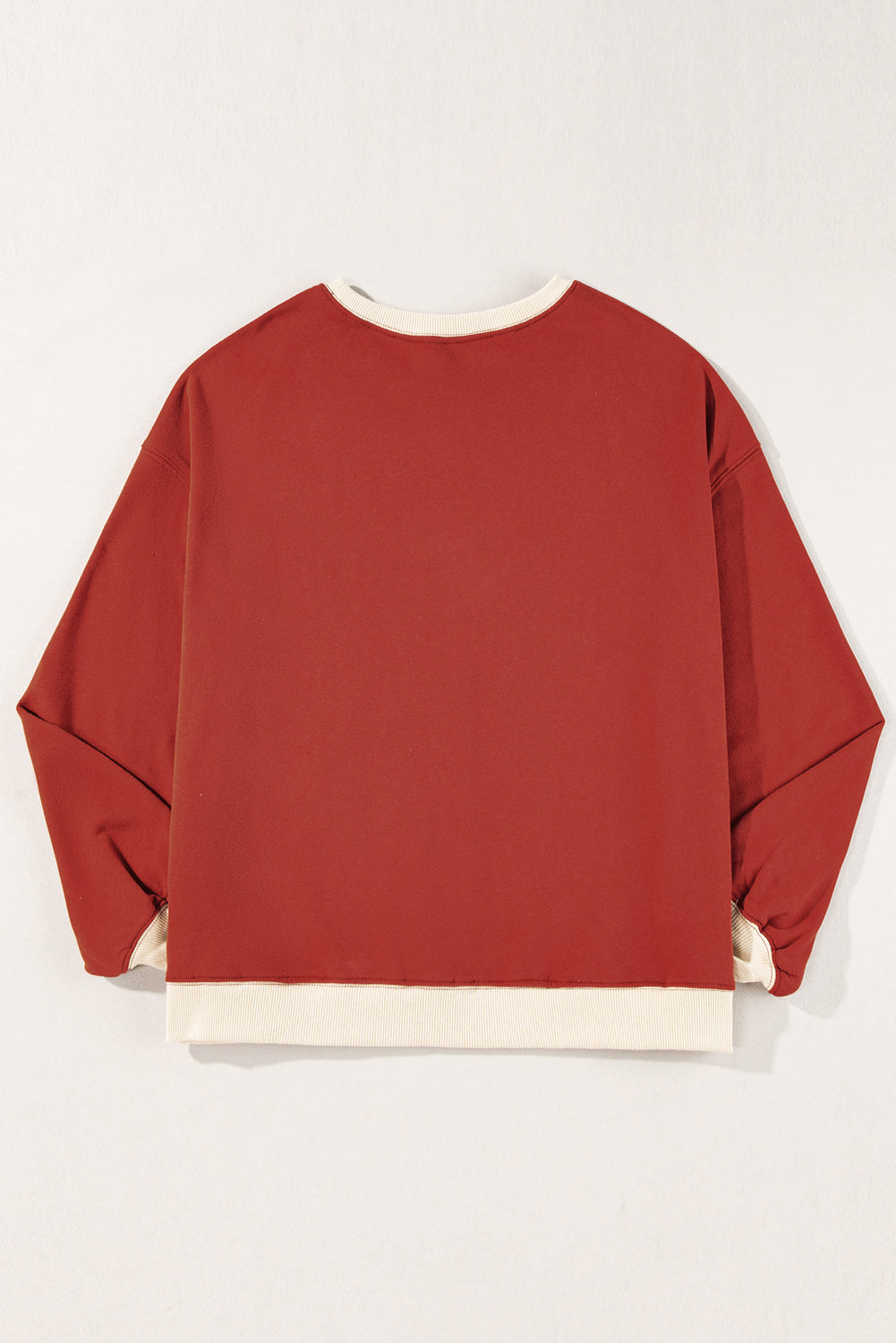 Abigail Drop Shoulder Oversized Sweatshirt - Threaded Pear